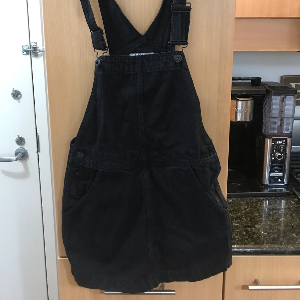 Free People Denim Overall Dress
